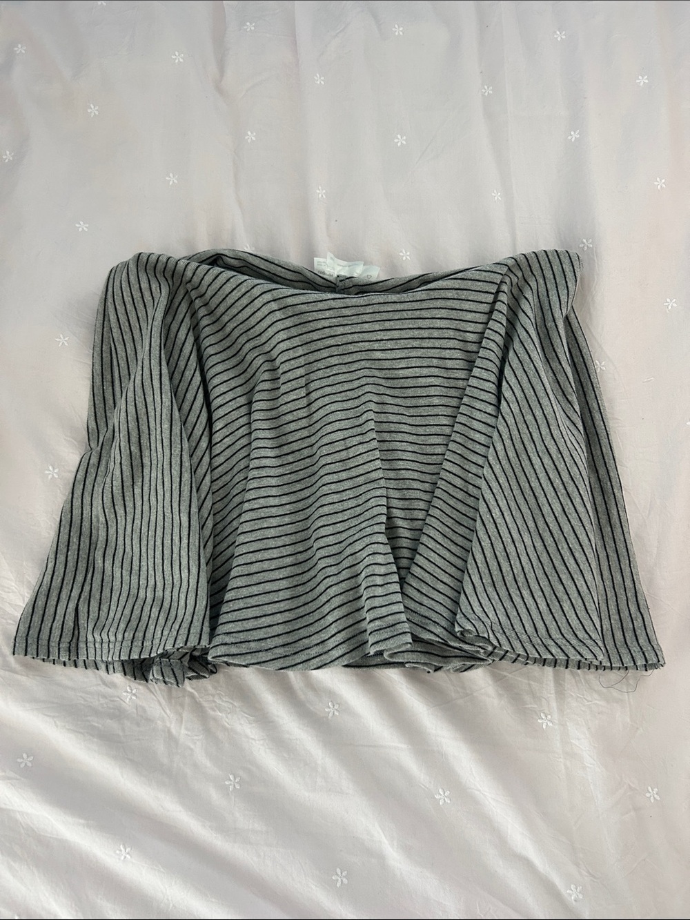 UO reMADE striped mini skirt